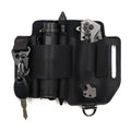 Retro Leather Tool Storage Bag Waist Hanging Metal Flashlight Case Outdoor Adventure OEM ODM Customizable Lightweight Adjustable