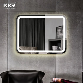 Factory Wholesale Production Fashionable Rectangle Aluminum Illuminated LED Makeup Mirror