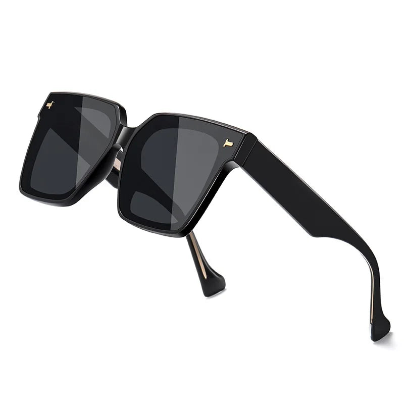 Square Fashion Trendy Shades High Quality Large Thick Sunglasses Unisex Women Men Polarized Acetate Sunglasses 2026 MegaBDM