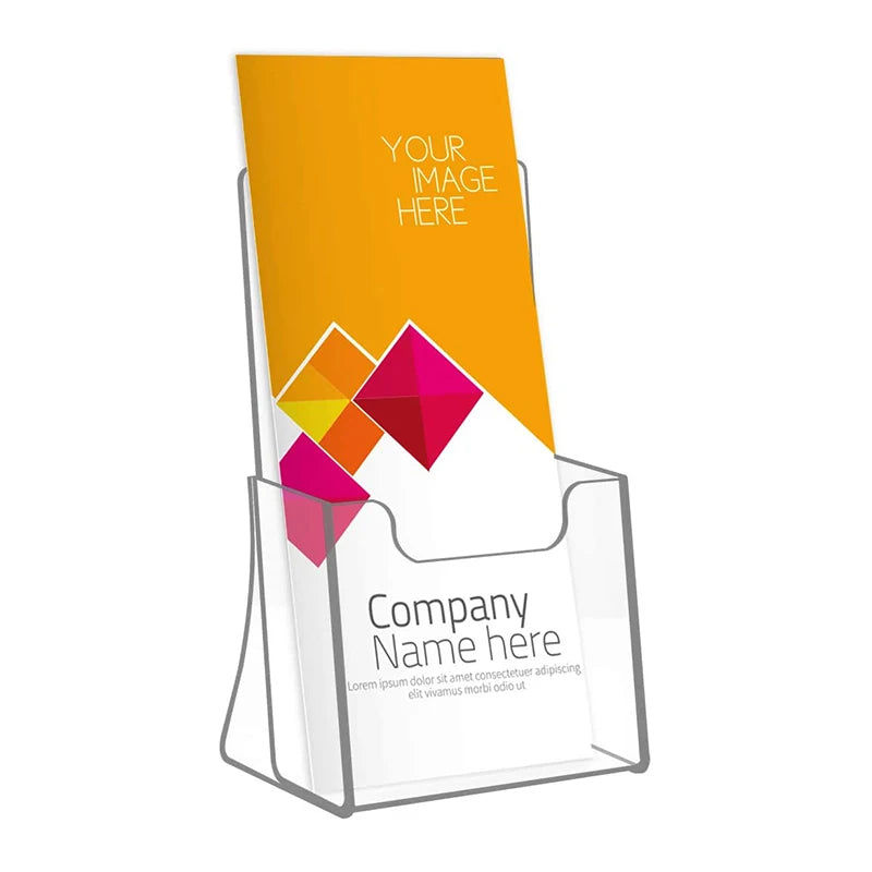 Acrylic Brochure Holder Countertop Magazine Pamphlet Booklets Lucite Literature Holder Plastic Flyer Display Stand Retail Shops