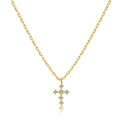 Trendy Fashion 925 Italy Necklace for Women Sterling Silver Pendant Cross Necklace