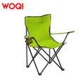 WOQI Modern Comfortable Metal Frame Lightweight Folding Camping Fishing Chair for Park & Outdoor Leisure Travel