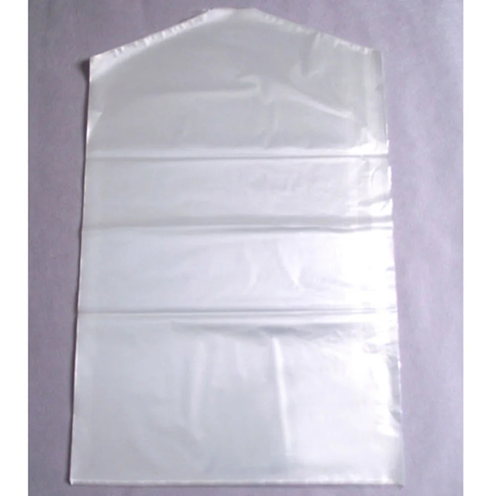 Modern PE Transparent Dustproof Suit Garment Storage Bag with No Closure