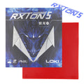 Loki Packaging Upgrade Rxton 5 High Elastic Sticky Ping Pong Racket Bat Rubbers Red Black Table Tennis Racket Rubber