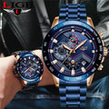 LIGE 9982 LIGE Watches Business Brand Men Watches Chic Casual Watch Quartz Stainless Steel Waterproof Calendar Sports Clock
