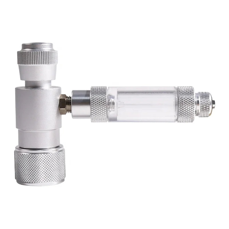 Aquarium CO2 Regulator Head Carbon Dioxide Cylinder Special Fine-tuning Valve Aquarium CO2 Regulating Valve with Counter Bubble