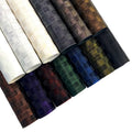 Wholesale 0.9mm Solid Color Vintage Brushed Grid Faux Leather Fabric for Making Table Mat Costume Bag Pants Sofa Materials