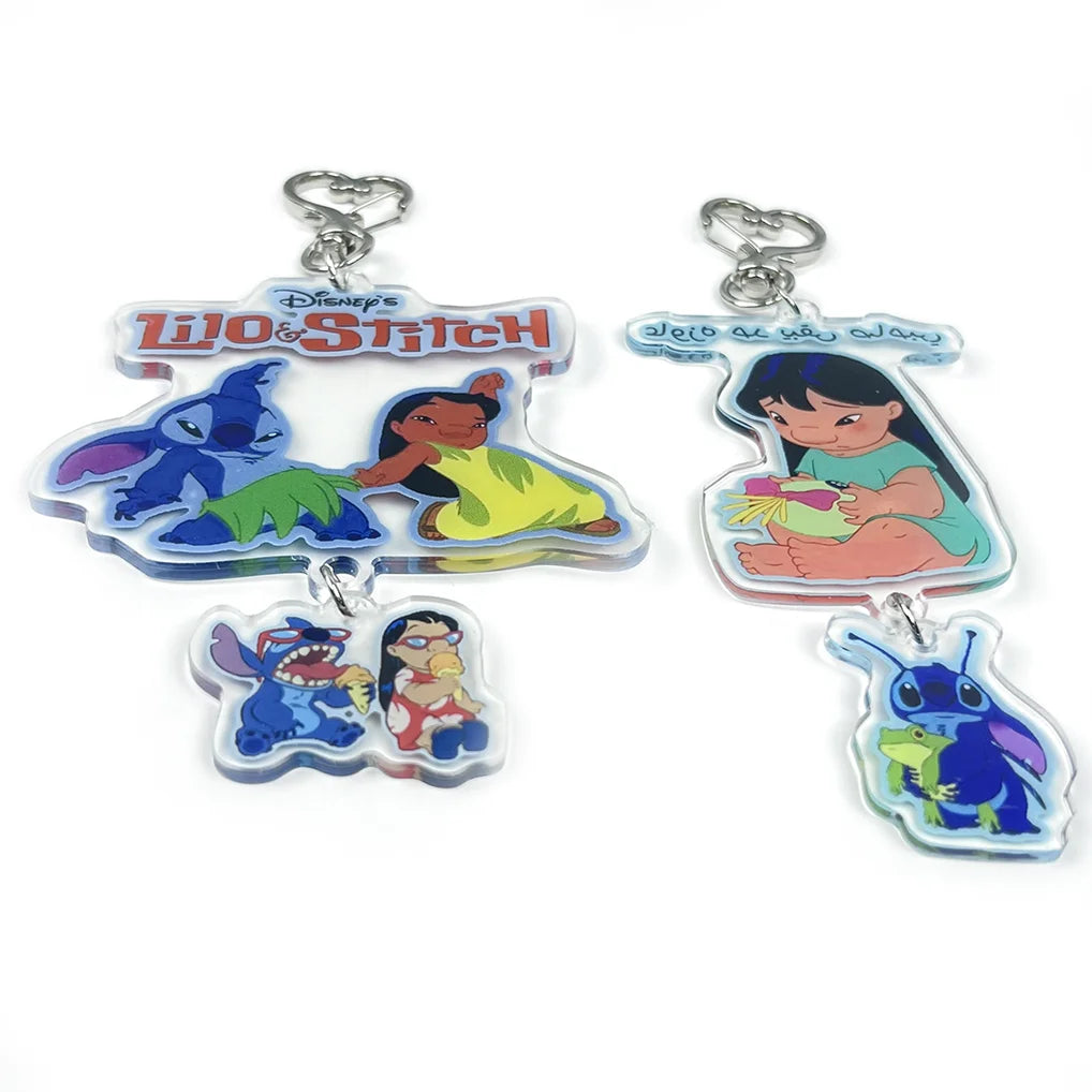 Acrylic Hanging Decoration Animation Transparent Custom Printing Acrylic Key Chain