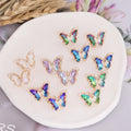 2022 Hot Selling 925 Sterling Silver Diamond Butterfly Earrings Fashionable INS 18k Gold Non-fading Butterfly Earrings for Women