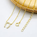 Hot Selling Horseshoe Pure Silver with CZ Stones Necklace 925 Fashion Jewelry Necklaces