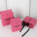 Custom pink Clothing Packaging Magnetic Gift Box Christmas Gifts Series Printed Boxes Your Gift Paper