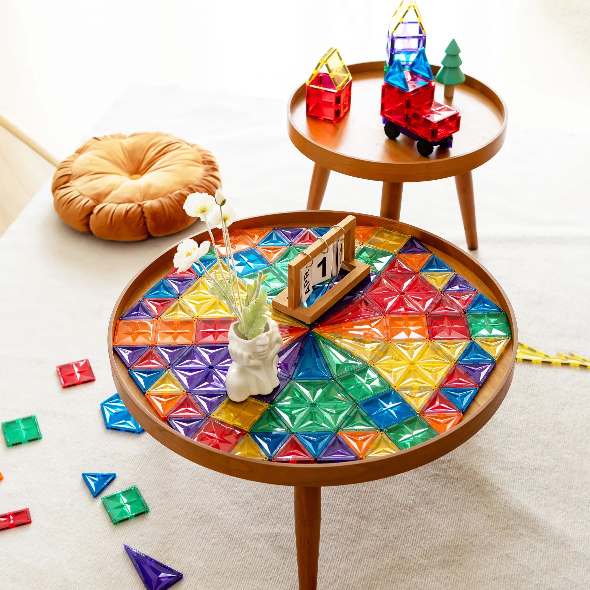 MNTL 2024 New Star-shape Design 108pcs Magnetic Blocks Educational Toys Kids Magnetic Building Tiles for Toddler