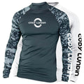 Cody Lundin Long Sleeve Custom Rash Guard Men Beach UV Protection Blue Surf Sportswear Diving Tops&Tee Kimono Jiu Jitsu T-shirts