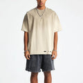 RNSHANGER Vintage Retro T-shirt for Men Casual Oversized Y2k Hip Hop Short Sleeve Tees Men T Shirts Streetwear Cotton Tshirt