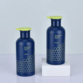 Luxury 400ml PET Eco-friendly Embossed Shampoo Bottles Skin Care Cosmetic Empty Lotion Cream Face Cream Bottle Emboss Screw Cap