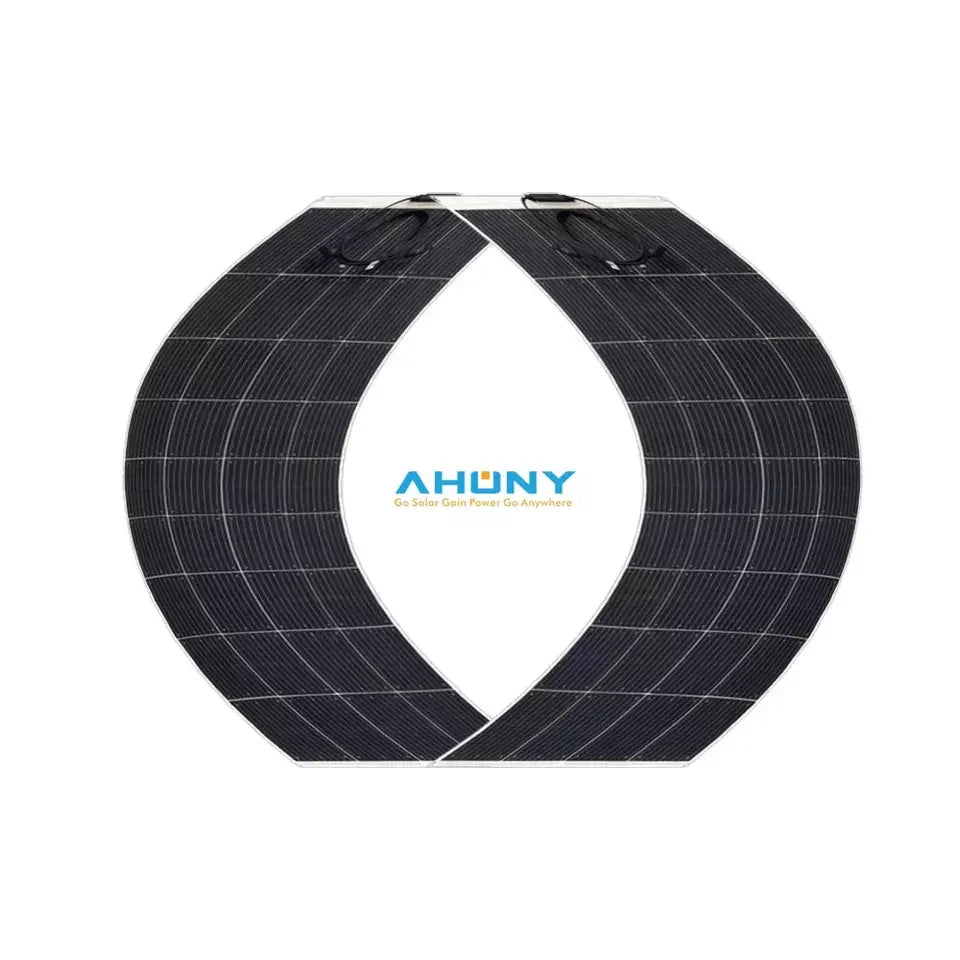 AHONY eGo S120M 120W HCF Semi Flexible Solar Panel 22.7% Efficiency CE ROHS Certified for Marine Boat RV Camping Outdoor Use