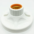 Useful E27 Round Plastic Base Screw Light Bulb Stand White E27 Base Lamp Socket Popular Lamp Holder