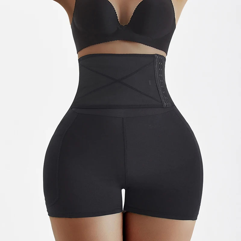 Women Sexy Seamless Breathable 3D Embroidery Eco-Friendly Anti-Bacterial Quick Dry Medium Control Hip Enhance Padded Buttocks