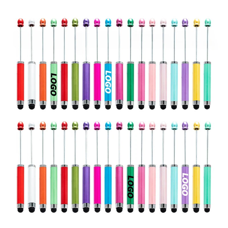 DIY Beadable Pens Kit -  Beaded Ballpoint Pens Includes Refills & Bags Black Ink Cute Custom Pens for Gifts