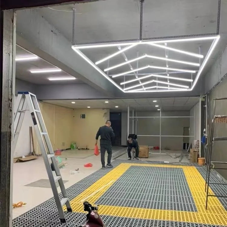 Auto Beauty Repair Honeycomb Garage Hexagonal Led Light Cars