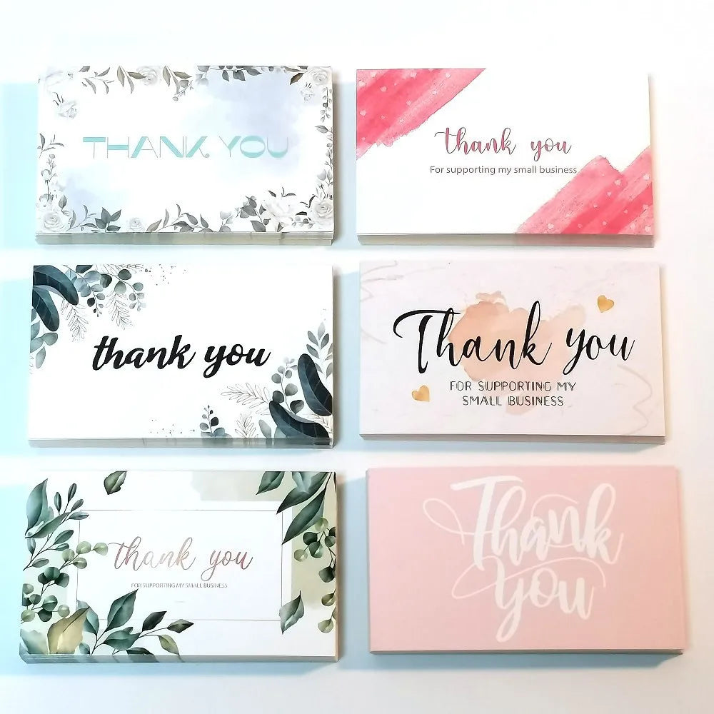 Cheap Custom Thank You Card for Businesses Greeting Card With logo Thank You Card Printing