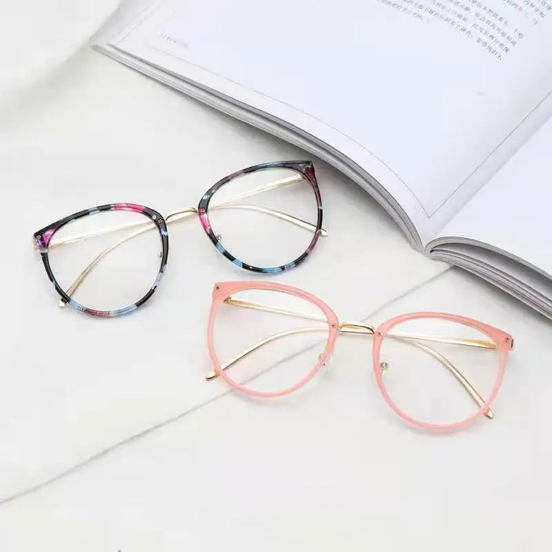 Hot Sale Women Fashion Optical Frame Glasses 2021 Cat Eye Metal Optical Glasses Frames River Optical Optical Eyeglasses Frames
