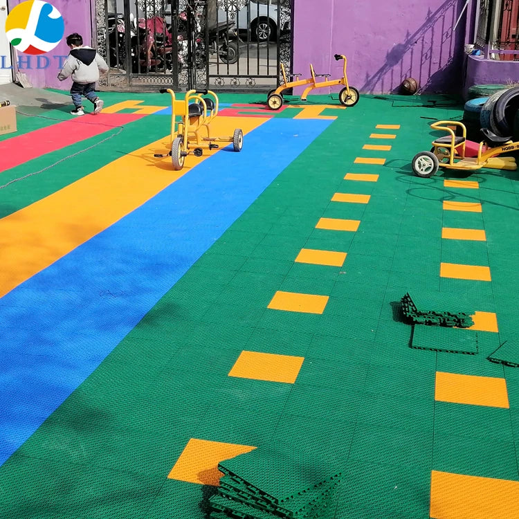 Linghan Basketball Court Waterproof Interlocking Floor Deck Diy Portable Kindergarten PP Plastic