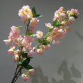 H-541 Long Stem Cherry Blossom Flowers Silk Artificial Flowers  Cherry Blossoms High Density Flowers Cherry