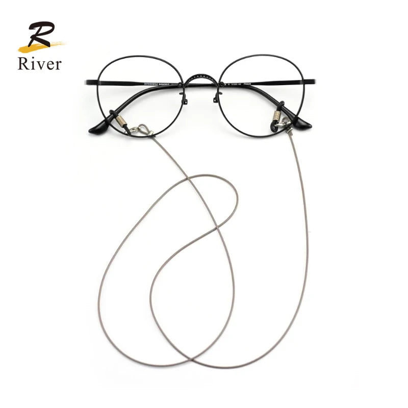 Colourful Sports Non slip Thin Leather Sunglasses Chain Eyeglass Cord Glasses Strap Reading  Glasses Chains