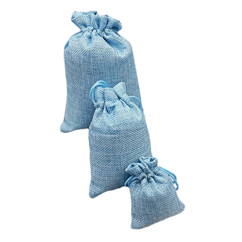 Linen Drawstring Bag Gift Jewelry Small Cloth Bags Hemp Storage Pouches Wholesale 13*18 cm