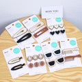 Fashionable Black and White Hair Claw Clips Acrylic Side Fringe Clip Without Trace for Girls Barrettes Category