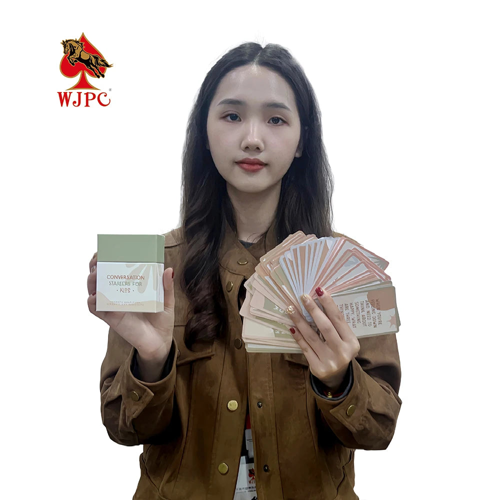 WJPC High Quality Fun Daily Inspirational Card Game Positive Self Affirmation Cards Custom Printing Playing Cards with Box