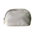 Custom Logo Letter PU Cosmetic Bag Fashionable Eco-Friendly Zipper Makeup Bags Waterproof Plain Makeup Storage Pouch for Women