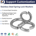 Good Price Panqi RX690 Stainless Steel 304 Spring Lock Washers Custom Design Silver Color