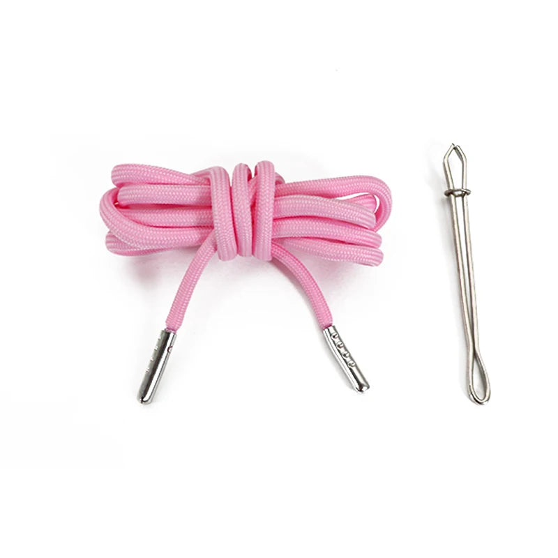 4mm Round Polyester Drawstring Cord With Silver Metal Tips for Hoodies Pants and Casual Wear Adjustable Secure