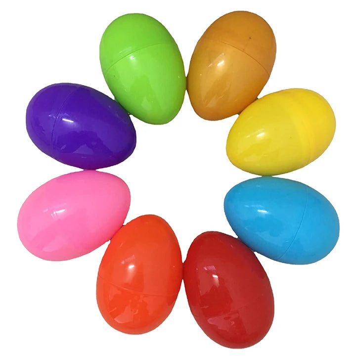 2024  Hot Sale Easter Eggs Plastic Egg Fillable DIY Toy Egg Shell for Candy Toys DecorationsHoliday Props