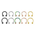 316L Stainless Steel Circular Piercing Tragus Ear Nose Cartilage Horseshoe Lip Ring Body Piercing Jewelry