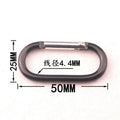 Metal Aluminum O Shape Runway Carabiner Keychain Clip
