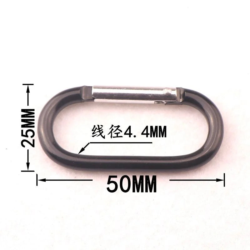 Metal Aluminum O Shape Runway Carabiner Keychain Clip
