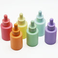 Hangzhou Sunshine Matte Pink Purple Green Blue Flat Shoulder Round Straight Serum 1oz 30ml Essential Oil Glass Dropper Bottles