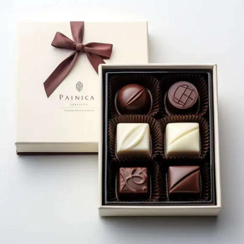 Custom Packing 9 Piece Chocolates Truffle Gift Boxes Empty Chocolate Environmental Paper Boxes Whine Packaging Boxes Luxury