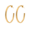 JOOLIM High End 18K Gold Plated Classic Big Zirconia C HoopStainless Steel Earrings for Women Fashion Jewelry Wholesale