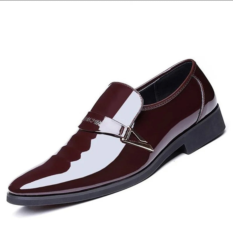 Men's Leather Shoes Man High-End Business Dress Loafers Shoes Male Fashion All-Match Casual Shoes Light Slip-On Flat Footwear