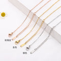 Wholesale Trendy Stainless Steel 14K/18K Gold Plated Women's Necklace Link Chain for Party & Wedding Gifts