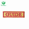 Custom Name Tags & Brand ID Badges Embroidered Felt Fabric Patches with Iron-On Backing