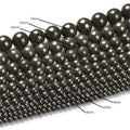 Natural Stone Pyrite Beads  Pyrite Crystal Iron Pyrite Beads Loose Stone Beads for Jewelry Making
