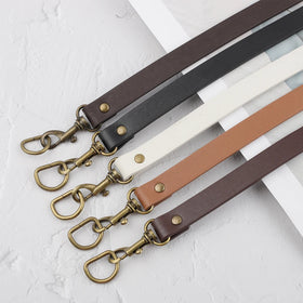 65CM PU Leather Bag Strap Handle DIY Detachable Purse Handle with Lobster Clasp for Handbags/Totes