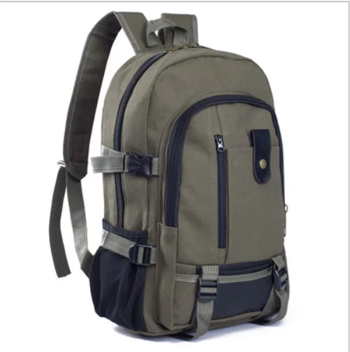 Canvas Outdoor Hiking Bag Travel Backpack for Men With Custom Printed Shoulder Bag