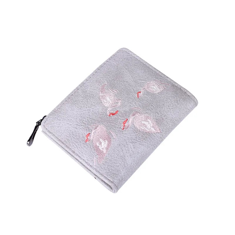 2025 Hot Sale Cheap Designer Small Pu Leather Clutch Hand Wallet Small Card Holder Wallet Money Purse for Student