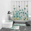 Luxury Fashion Bathroom Decor Set Customizable Logo Printed Polyester Shower Curtain
